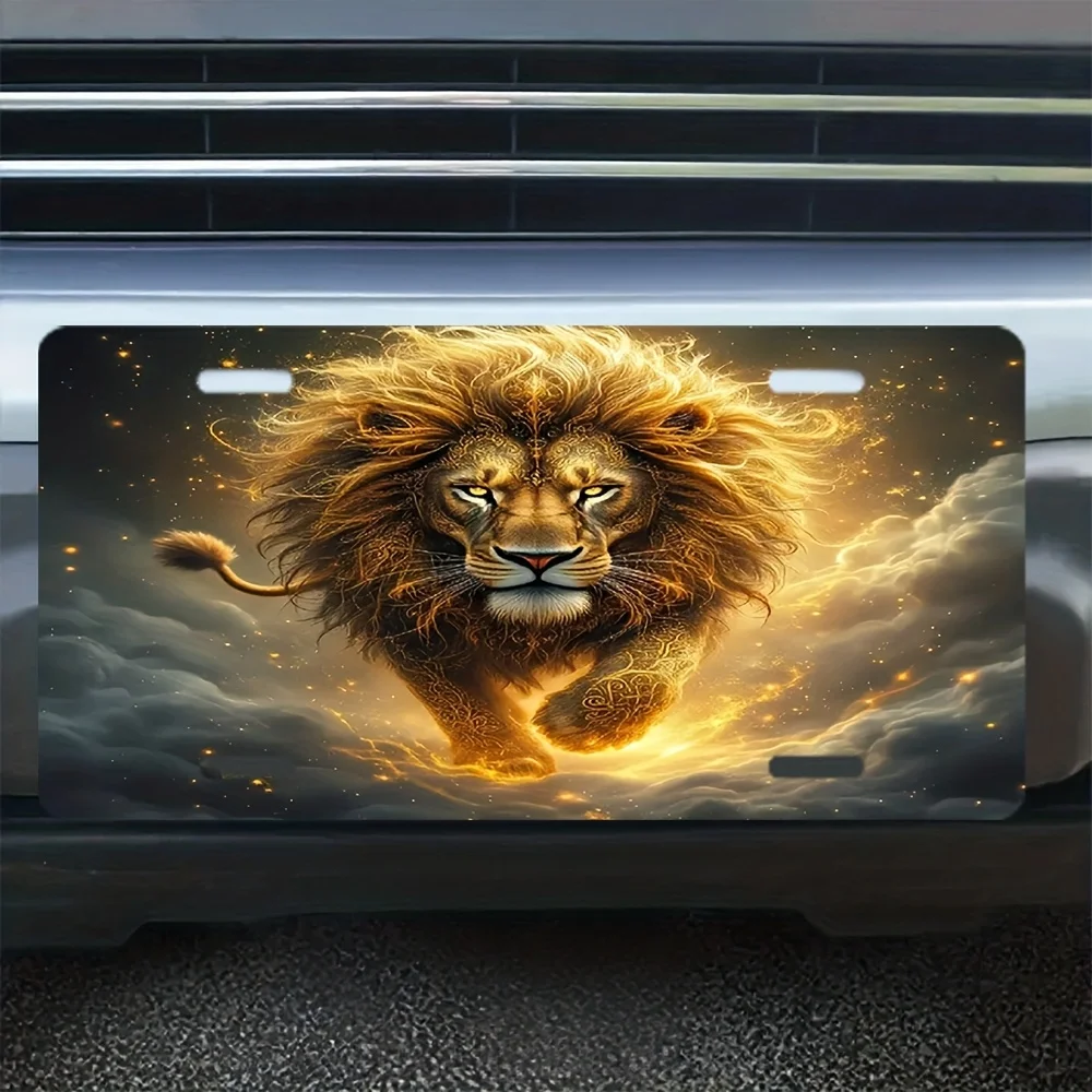 2D 1pc 6*12 inches (15*30cm) Matte Aluminum License Plate, Fun Novelty License Plate for Car, Truck, Home, Garage, Bar - Indoor/