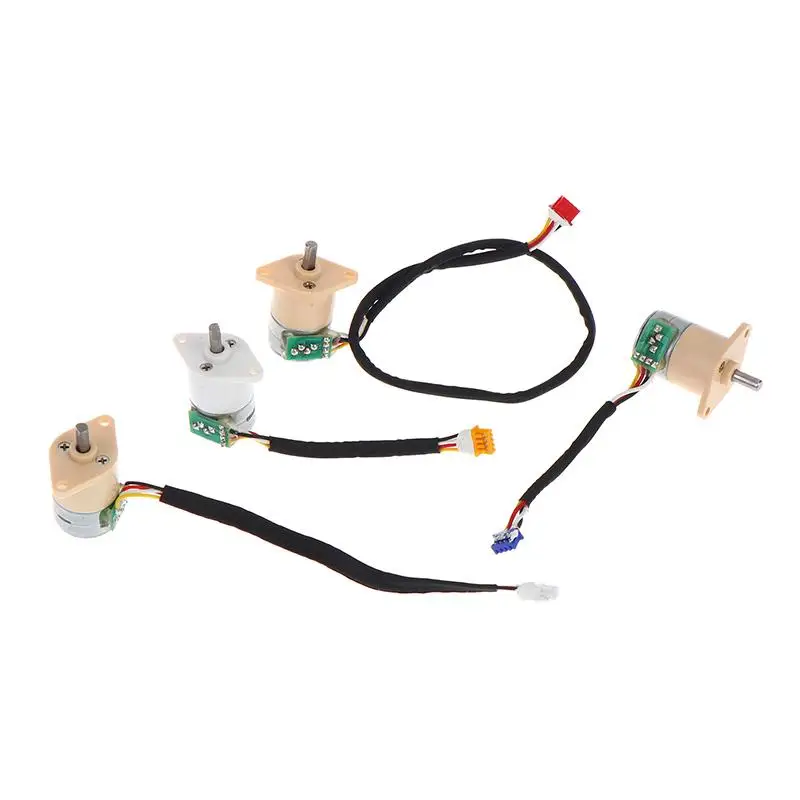 Full Metal Gearbox Gear Stepping Motor DIY Smart Car Robot Monitor Camera 15BY Mini 15mm 2-Phase 4-Wire Gear Stepper Motor Micro