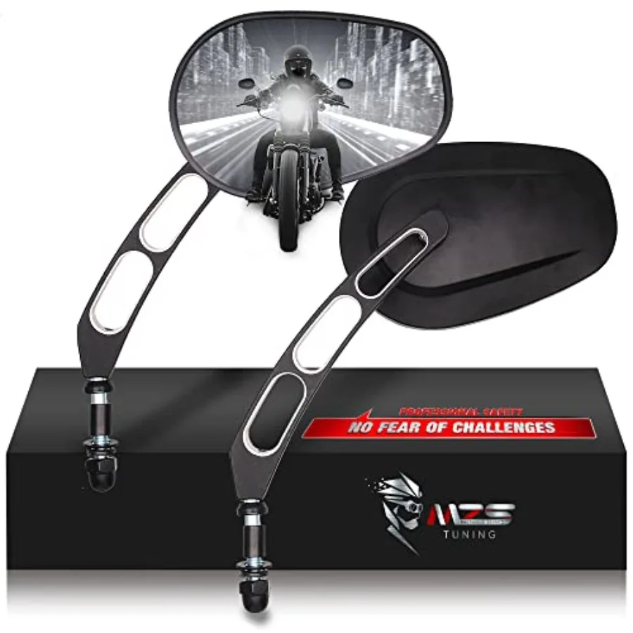 

Зеркала заднего вида для мотоциклов для моделей Touring и Sportster, дизайн с полой стержня черной отделкой, совместимые с Softail Road Gl