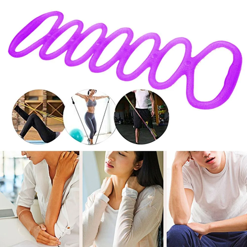 

Useful Physical Therapy Stretch Resistance Band Elastic Silicone Stretcher Arm Exerciser Portable Leg Hand Stretch Band Workout