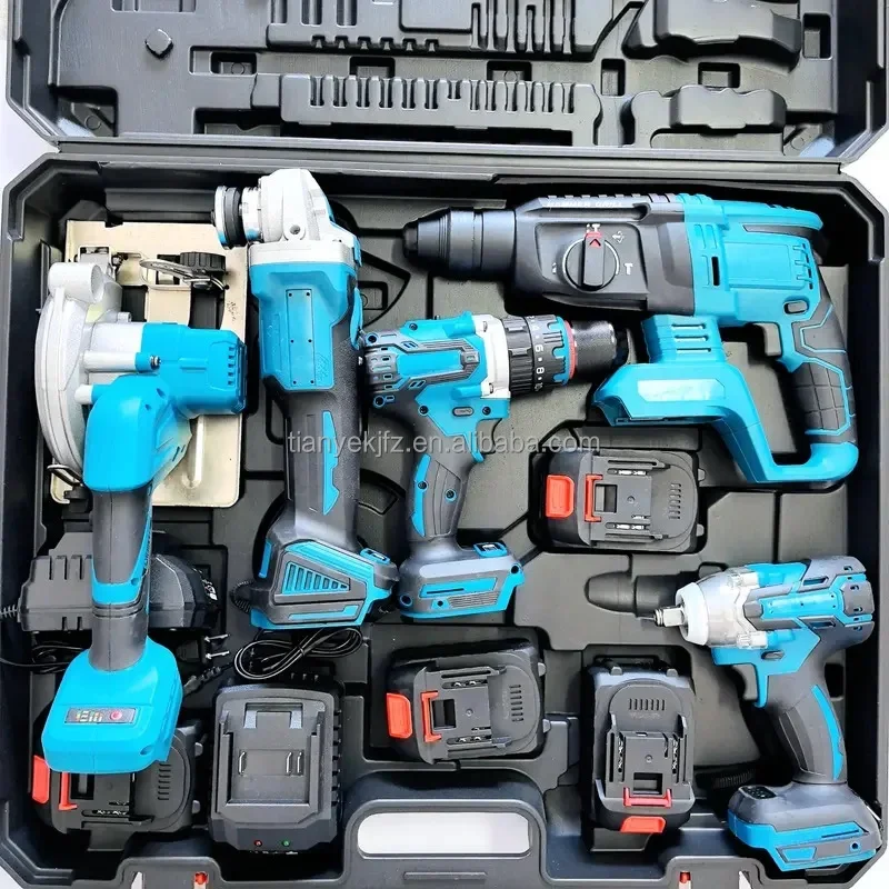 Cordless Power Tools Three-piece Set of Power Tools Combo Kit Wholesale Professional 3 in 1 Ty Hard Case 54*39*17 OEM,ODM CN;LIA