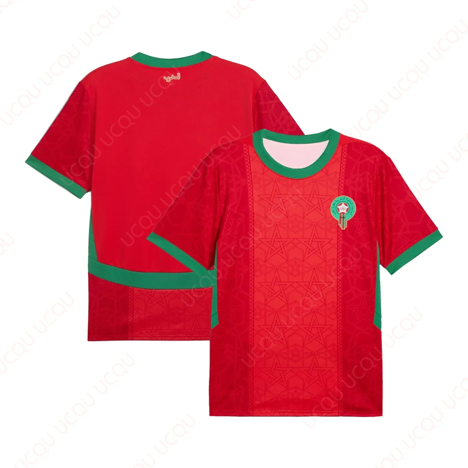 

Morocco National Team 2025 Home And Away Jersey Outdoor Quick Dry Jersey Summer Classic Casual Tee Adults Loose Exercise Jersey