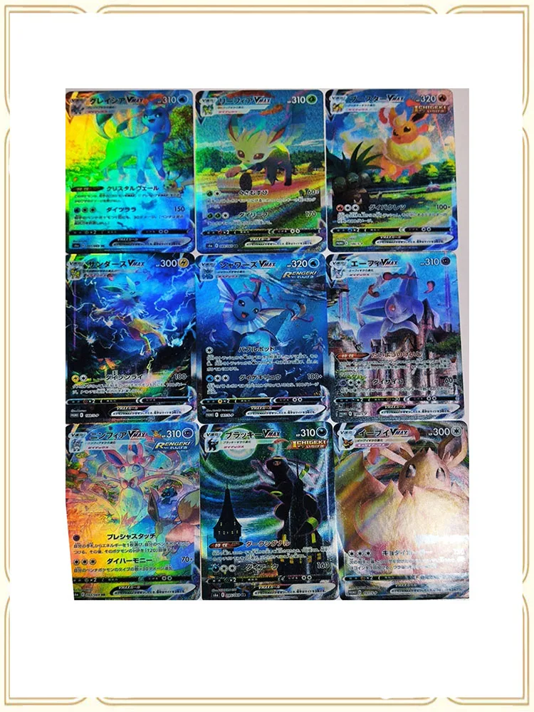 Anime Pokemon DIY ACG Sexy Cards Eevee Flash Card Collectible Card Toys for boys Christmas birthday present