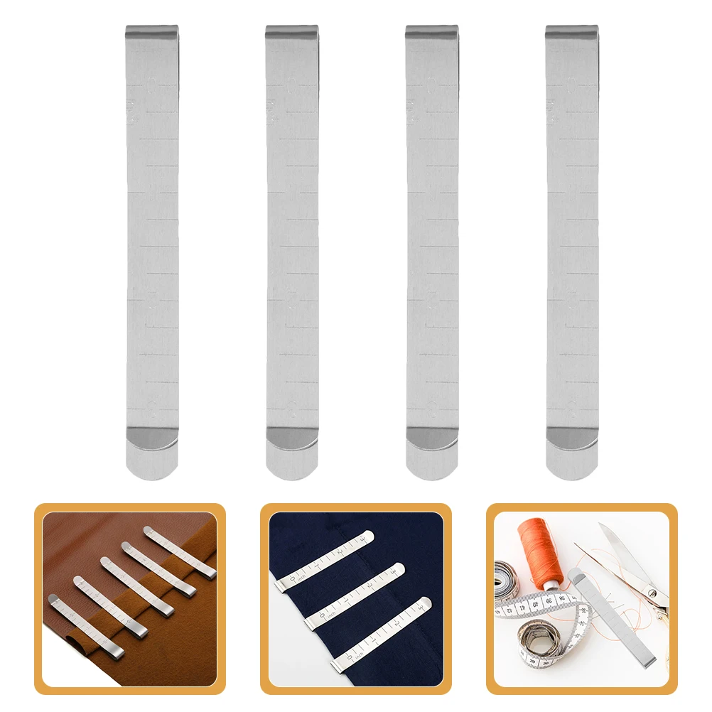 12 Stuks Rvs Zomen Met Schaal Stof Clips Quilten Clip Quick Zomen Tool Essentials Zoom Clips Voor Naaiprojecten