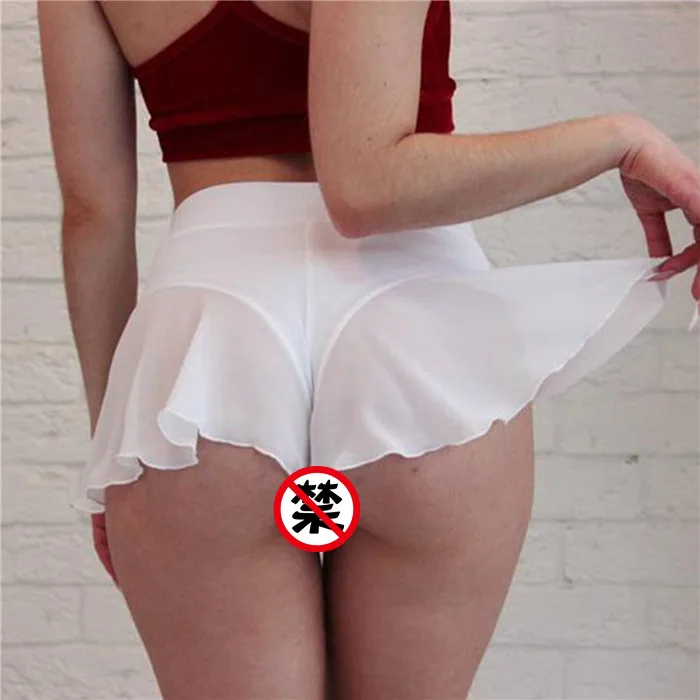 Sexy Ruffle Shorts Dance Base Layer Home Wear Chiffon Yoga Shorts Women Thin Cotton Fabric Summer Collection Fashionable Bottoms