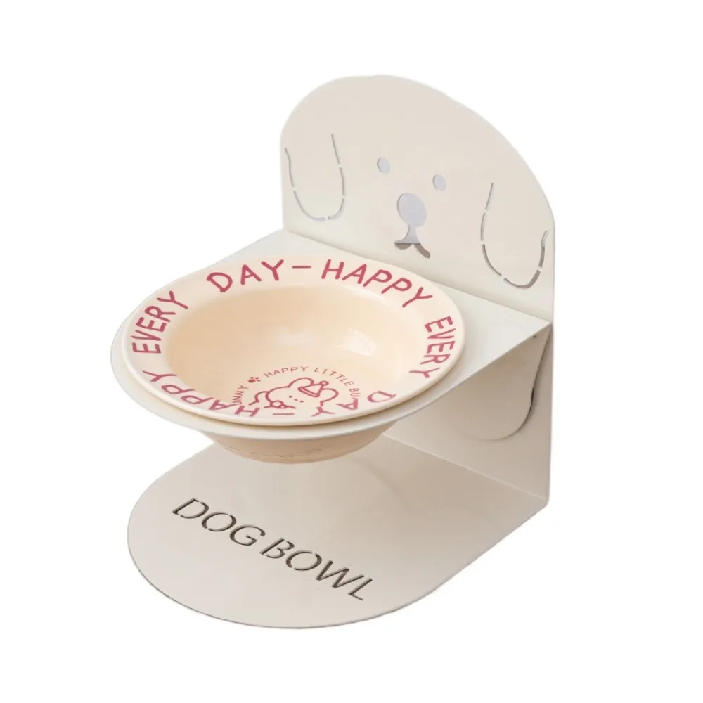 

Керамическая миска для кошек с защитой от рвоты, противоскользящая наклонная приподнятая миска для воды для кошек, регулируемая высота, стабильная миска для кошек с высокой ножкой