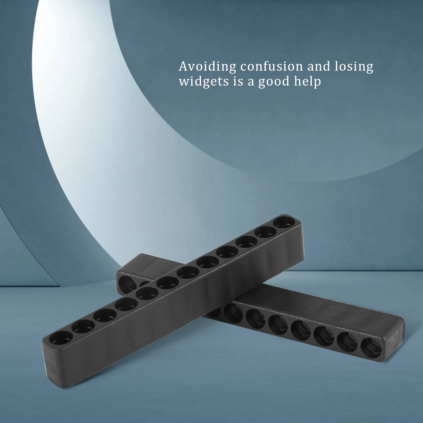 10pcs 12-Hole Screwdriver Bit Holder Box Block Black For Six Angle 6.35mm Handle image 5