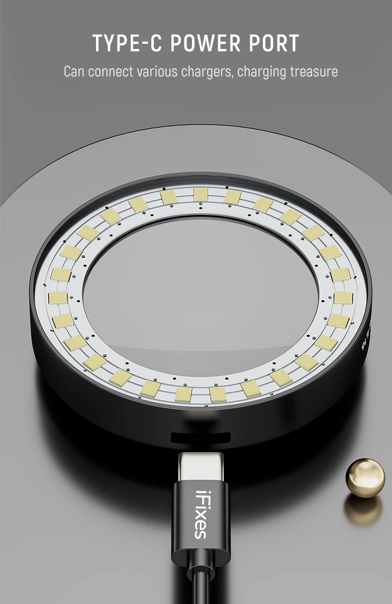 iFixes Microscope Dust Secular LED Lamp Sourse/High Brightness/No Hot/Good light Transmission/Energy Saving/Mobile repair tools