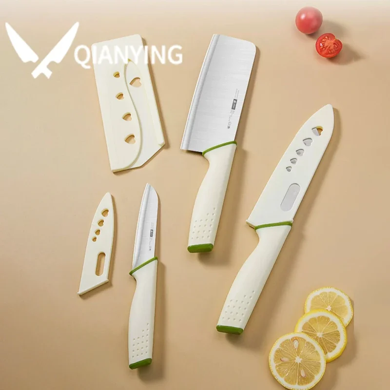 

3PCS Stainless Steel Knife Set Household Meat and Vegetable Prep Professional Fruit and Vegetable Carving Knife with Sharp Edge
