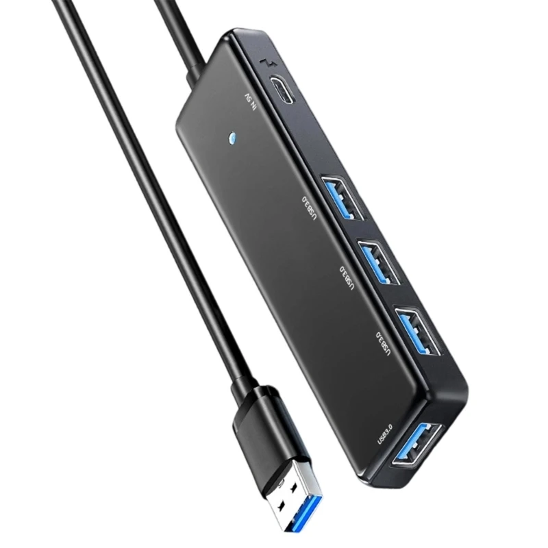 Adaptador USB 4 Porta Expander Splitter para Laptop Flash Drive