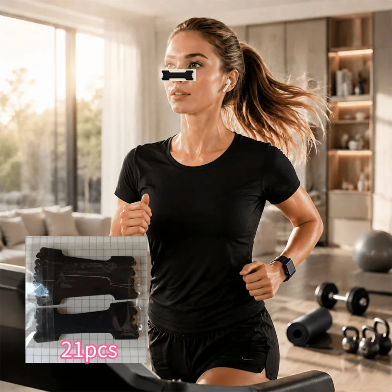 21-Pack of Breathable Sports Nose Strips, Lightweight And Comfortable Design, Effectively Improves Breathing Smoothness