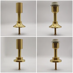 Brass desk lamp assembly accessories, glass ceramic vase lampshade E27 DIY table light accessories copper material lampbase part