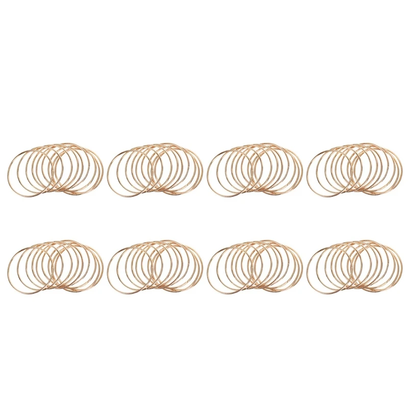 80 Pack 3 Inch Gold Dream Catcher Metal Rings Hoops Macrame Ring For Dreamcatchers And Crafts