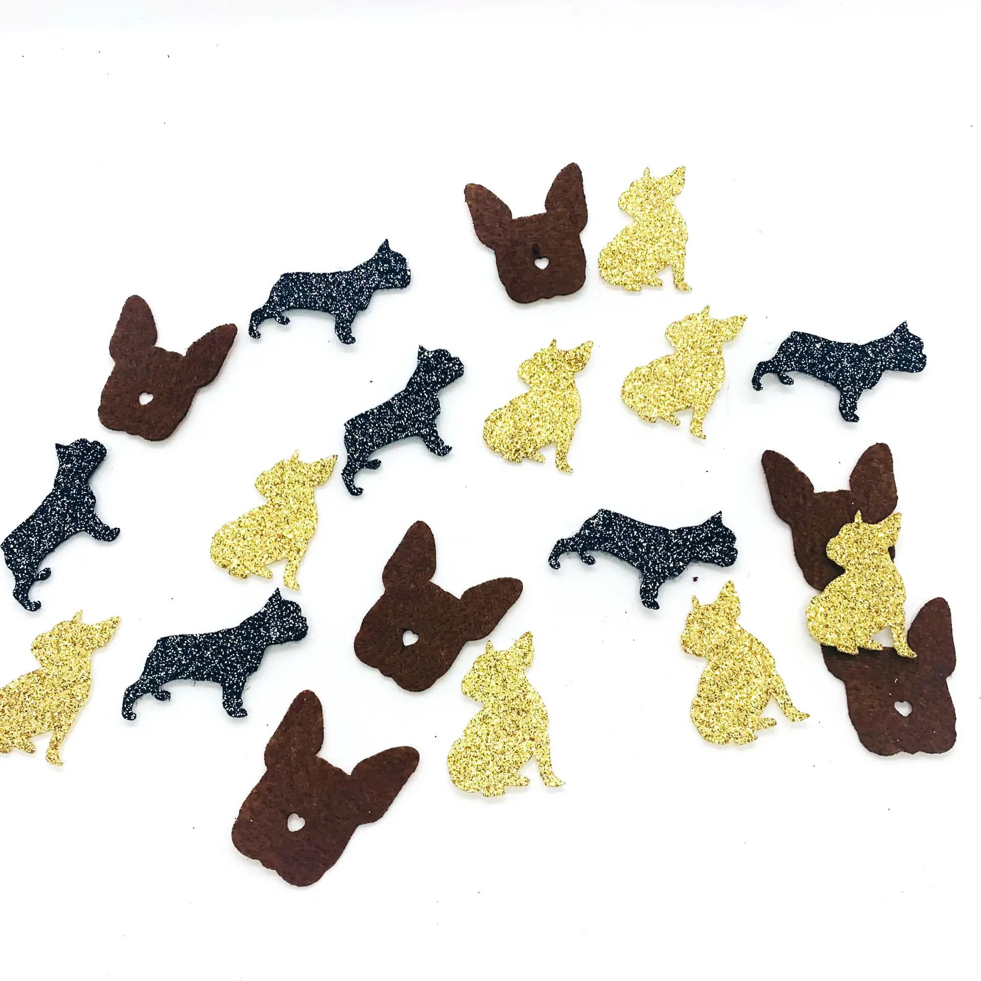 Pet confetti, Bulldog, happy birthday, glitter, home decoration supply, table accessories, Dog Party, felt event