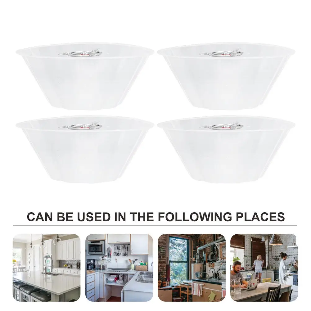 10Pcs Range Hood Oil Collection Cup Universal Transparent Plastic Grease Cup for Kitchen Hood Oil Disposal Enhanced Capacity