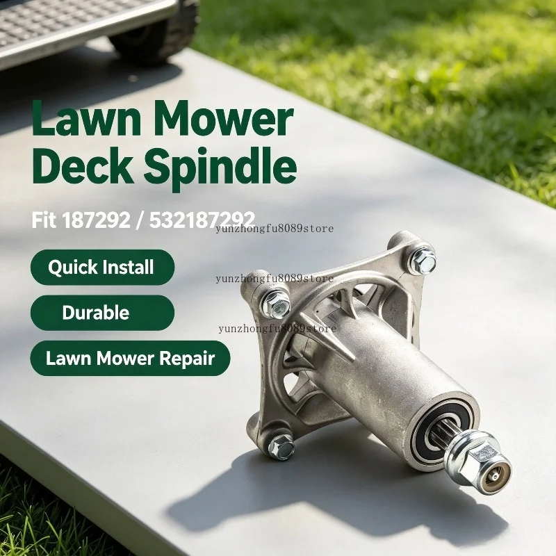 Lawn Mower Deck Spindle Replacement Part Fit 187292 532187292 Quick Easy Install Durable Spindle Assembly