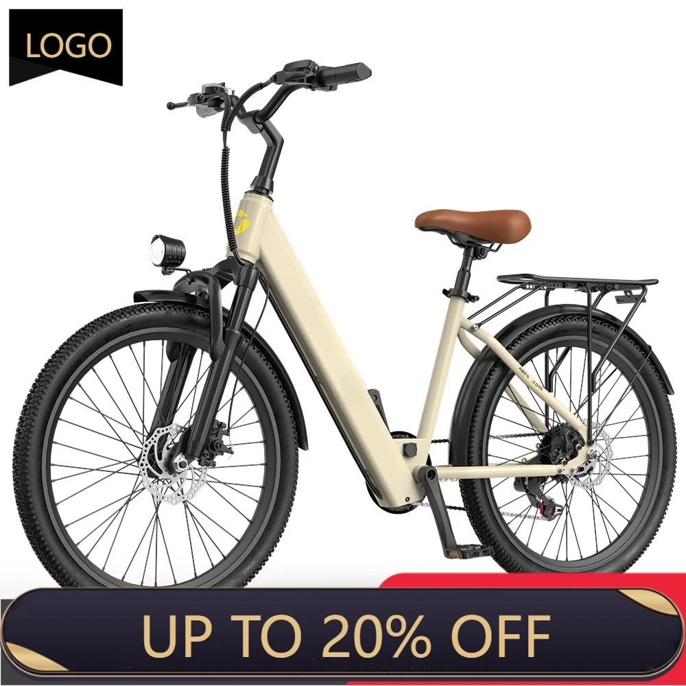 WWE Aairsk 2025 OEM and ODM New Ebike Adult Female Electric Bike Bike Pedal Assisted Off-Road Electric City Bike