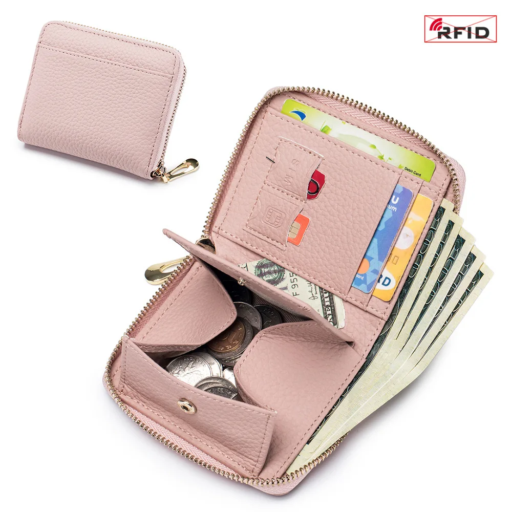 Zero Wallet Leather Simple Multifunctional Ins Hand Carry With Zero Wallet Purses Wristlet Real Leather Wallet Wholesale