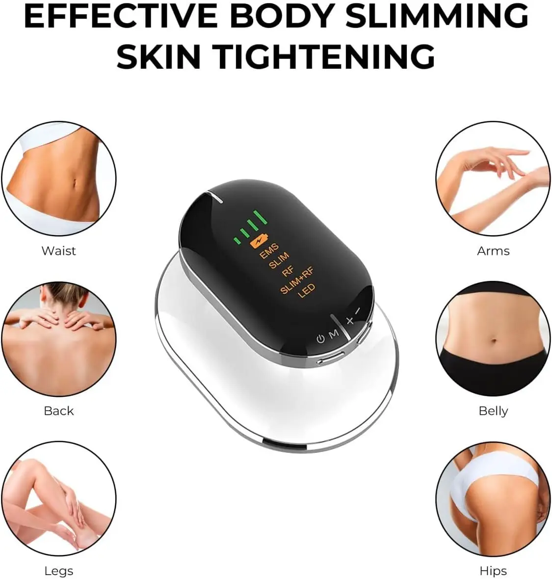 Radio Frequency Body Slimming Machine Fat Burner Slim Shaping Device LED Light Lose Weight Cellulite Massager