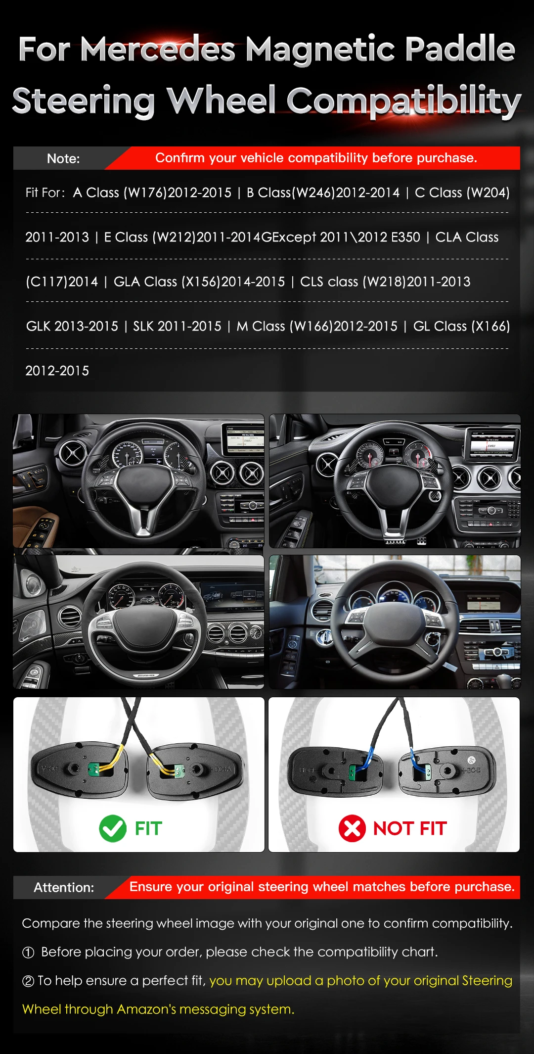 TDD Magnetic Paddle Shifters For Mercedes Benz W176 W246 W204 W212 C117 X156 W218 W166 X166 Colored Aluminum Alloy Shift Paddle