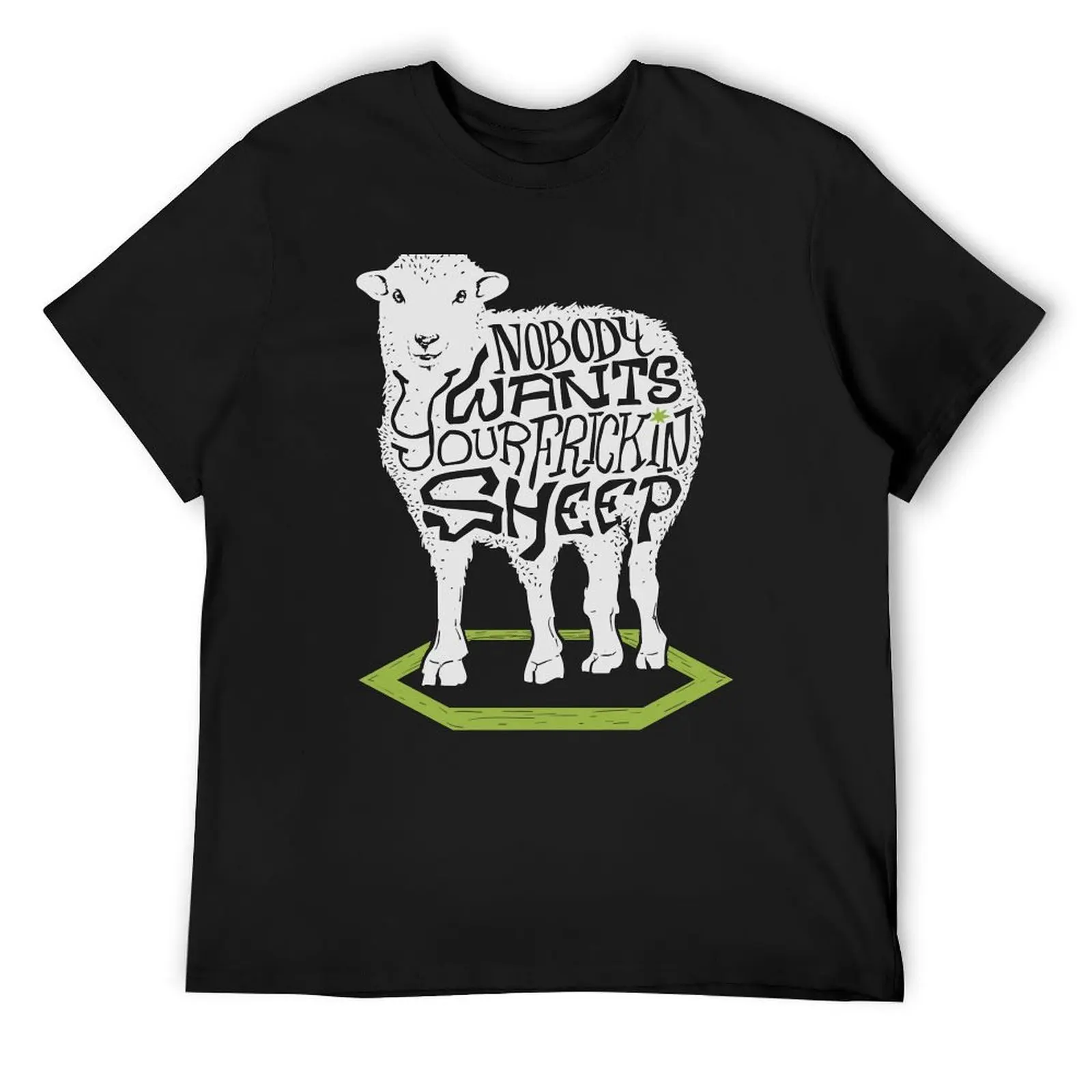 Nobody Wants Your Sheep (dark) T-Shirt cute clothes anime mens graphic t-shirts big and tall