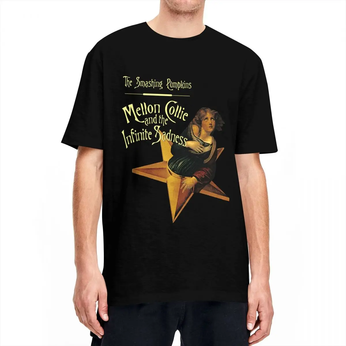 Man T-Shirt Album The Smashing Pumpkins T-Shirts Mellon Collie And The Infinite Sadness Tees Y2K Fun Casual Cotton Clothing Gift