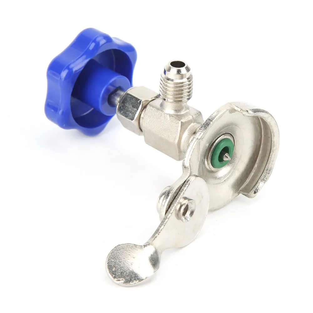 R12 R134A Compatible Refrigerant Bottle Opener Built In Cutter Adjustable Air Conditioning Repair Tool Claw-Style Base Universal