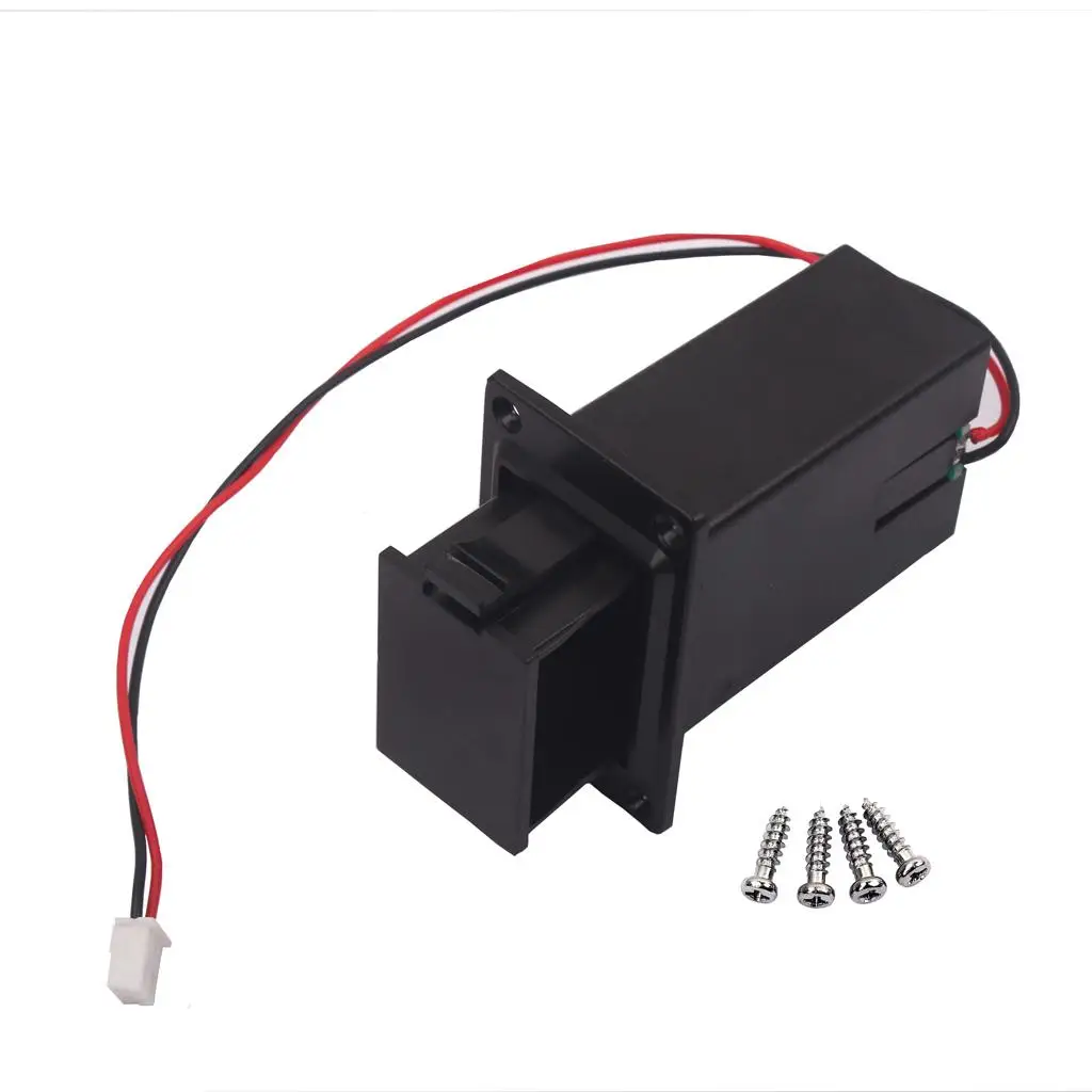9V Battery Box Holder Flat Mount Guitar Bass Component Plastic Accessory for Electric Guitar Pickup Support