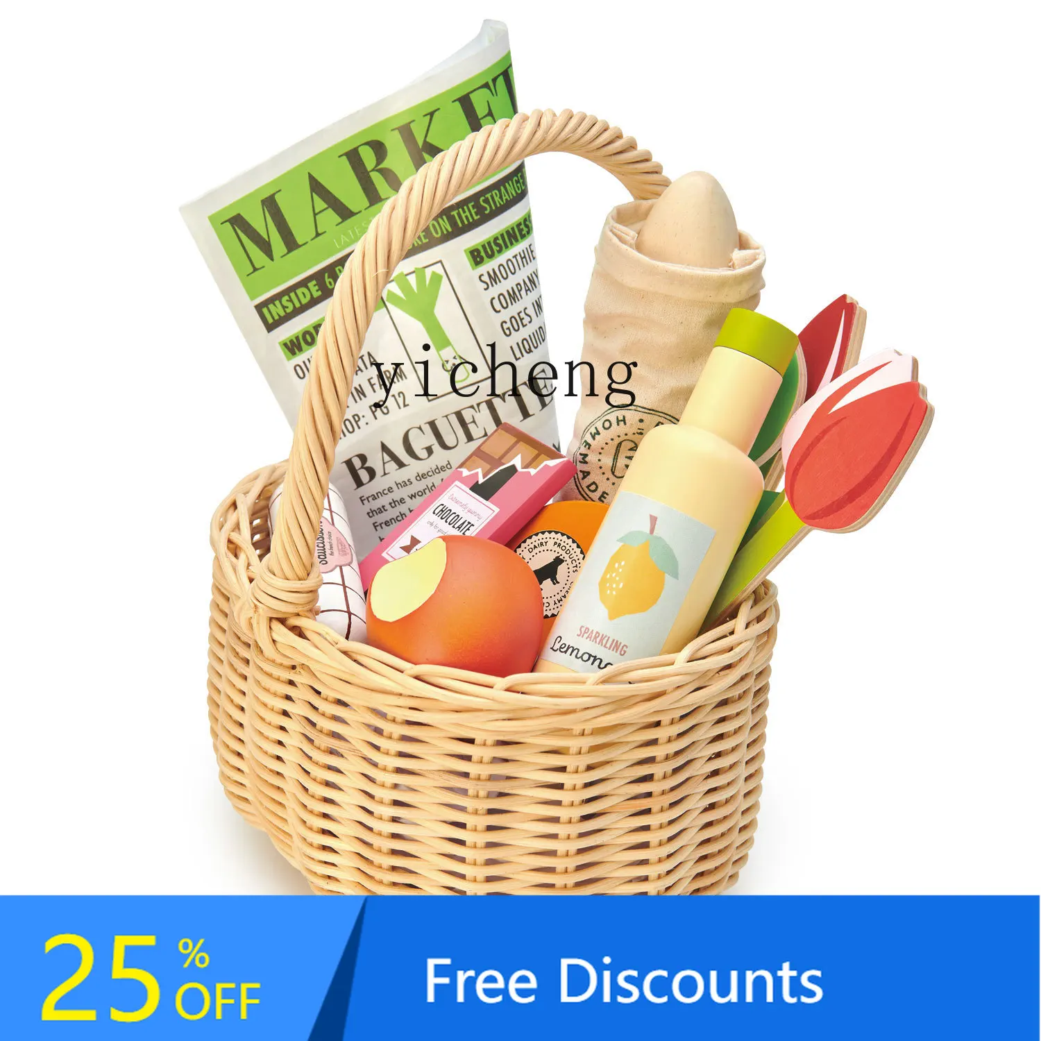 

AF Simulation Series Children's Fruit and Vegetable Bread Meat Seafood Building Blocks Toys