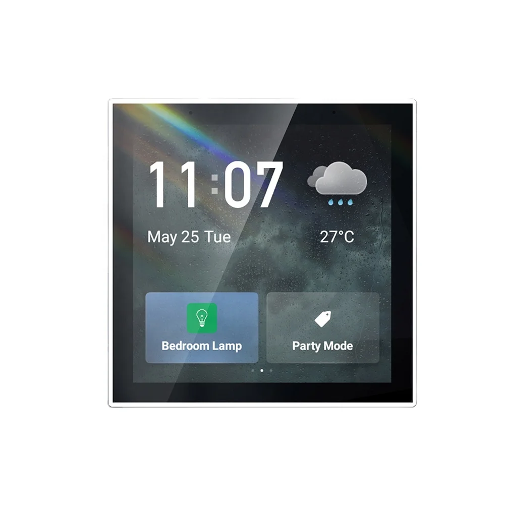 

WiFi 4 Inch Smart Touch Panel Smart Life Wall Touch Light Switch for Hotels Works Central Control Wall