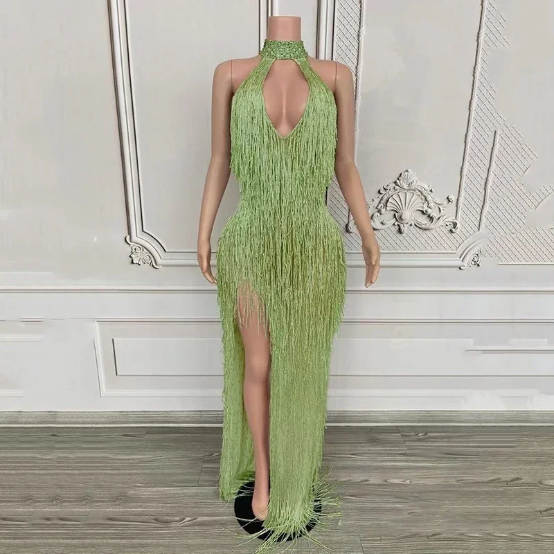 فستان عيد ميلاد المرأة اللاتينية الزي المغني حفلة احتفال فساتين ثوب زفاف مساء زي Dj Ds المرحلة كلوبوير