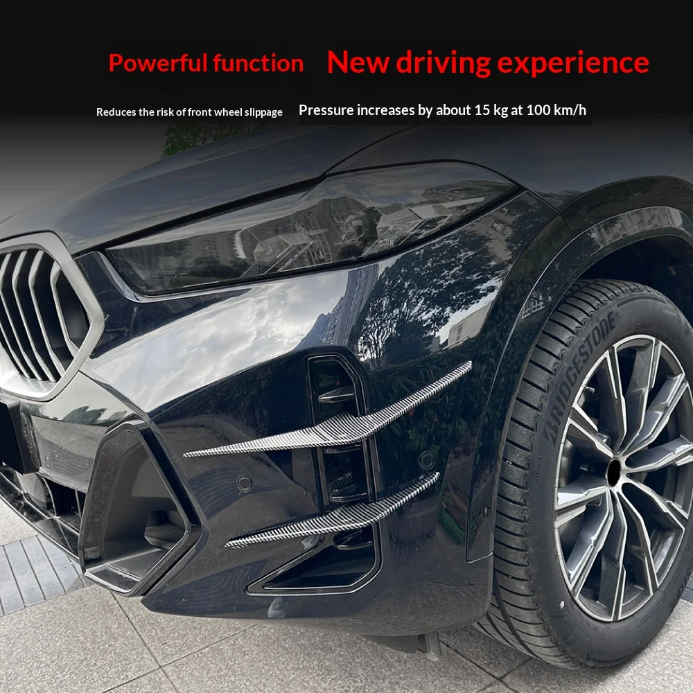 Applicable to 2023+ BMW X6 g06 LCI M Sport front wind knife grille grille car sticker cross-border modification
