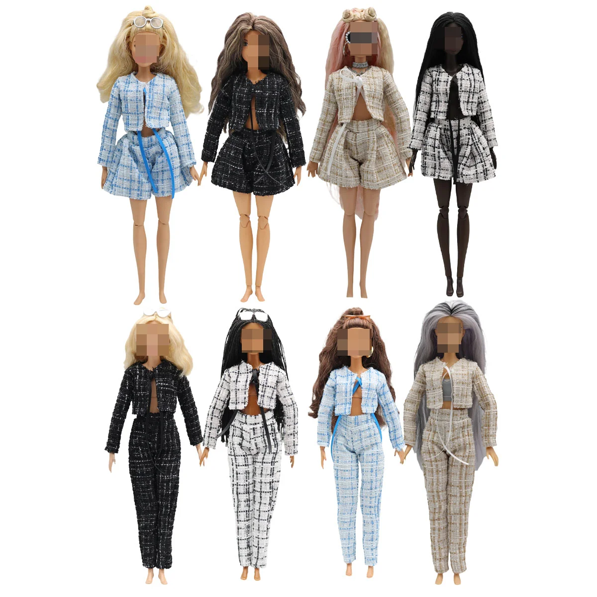 

Новая кукла 30 см 1/6, пальто в стиле канала, шорты, комплект брюк, повседневная одежда, одежда для куклы Барби, аксессуары