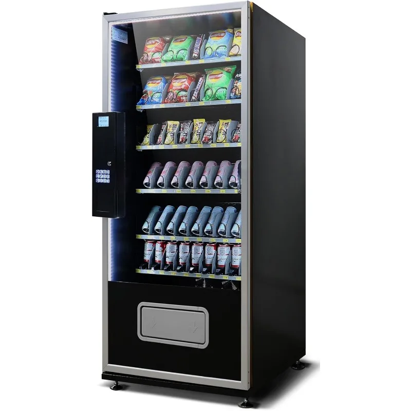 Customized Generic Cashless Large Refrigerated Combo Vending Machine with Nayax VPOS Touch Card Reader
