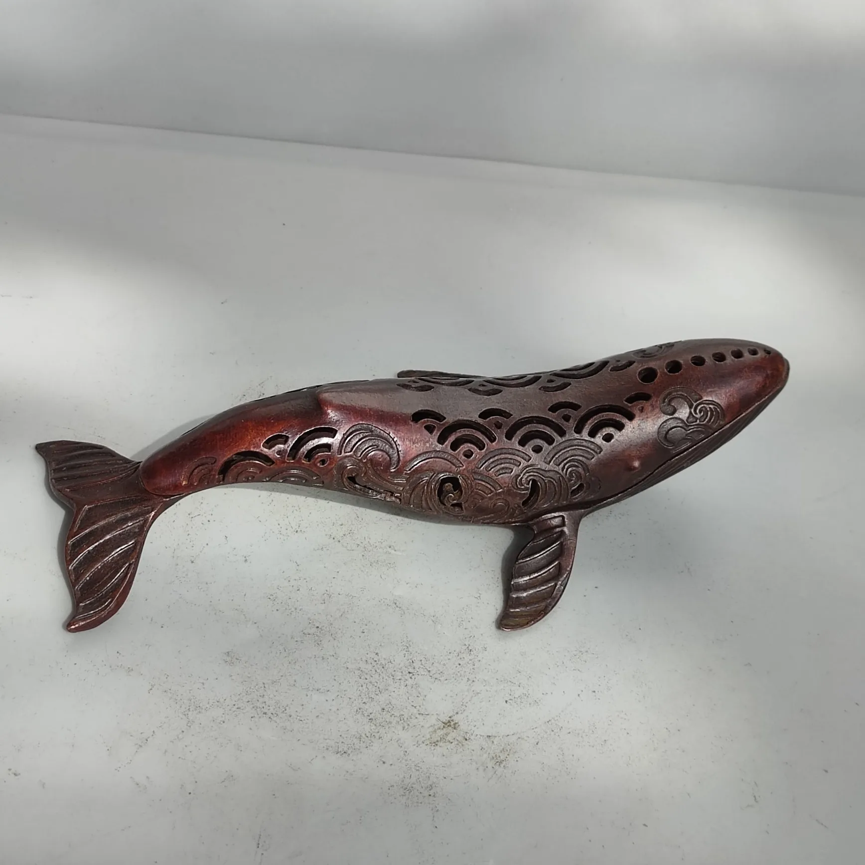 Whale Incense Furnace Metal Incense Holder Incense Stick Coil Burner Incense Bronze Ware Crafts Home Decoration