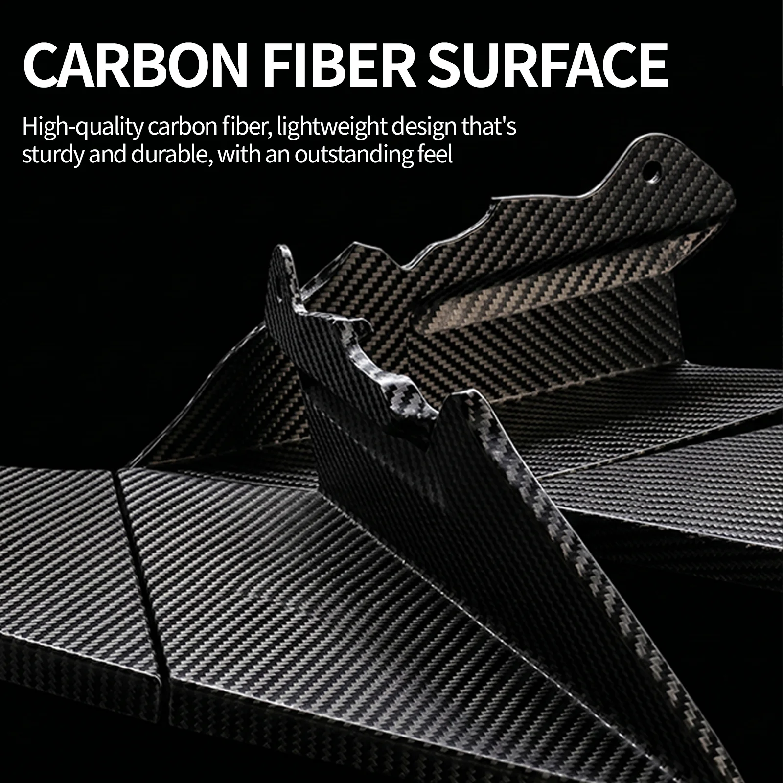 FOR CFMOTO450sr Rotatable carbon-fiber fixed-wing spoiler,motorcycle tuning rear wing,non-destructive brake linkage installation