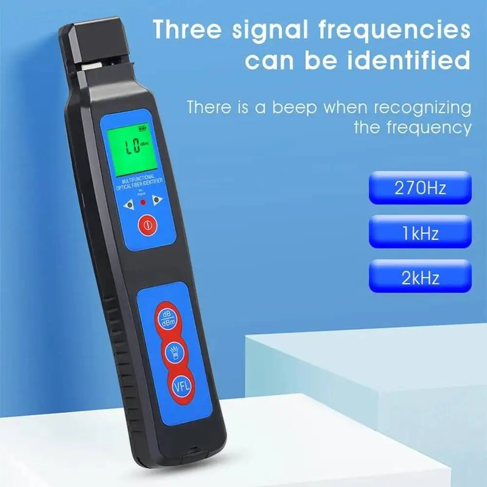 Optical Fiber Identifier AUA-40A Fiber Test Tool 800-1700nm Live Fiber Optic Identification Device With 10mw VFL