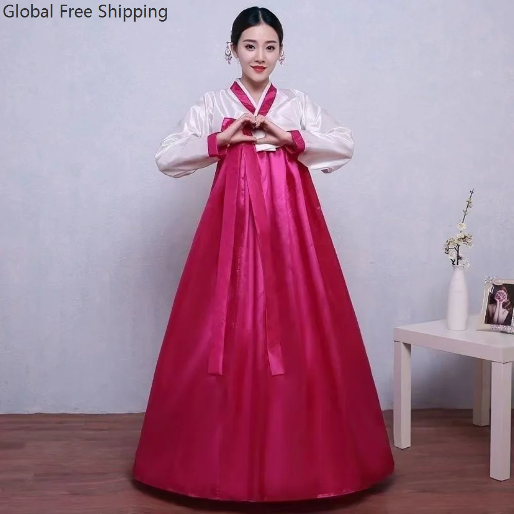 

Korean Traditional Women's Court Ethnic Style Role-playing Costume Stage Dance Costume Party Retro Dress Women's Elegant Suit