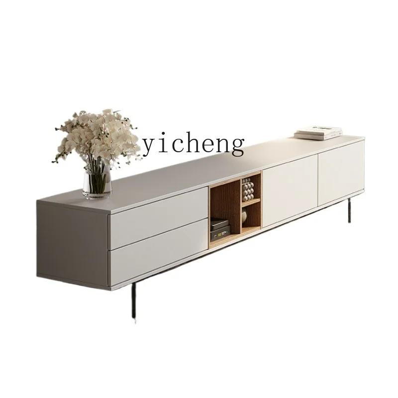 XL Minimalist TV Cabinet Coffee Table Combination Floor Cabinet Locker Solid Wood TV Cabinet