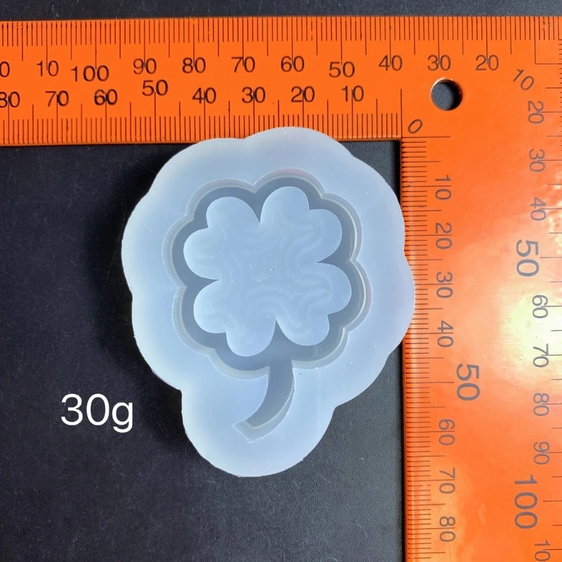 Resin Shaker Khuôn silicone Clovers cho đồ trang trí móc khóa thủ công DIY