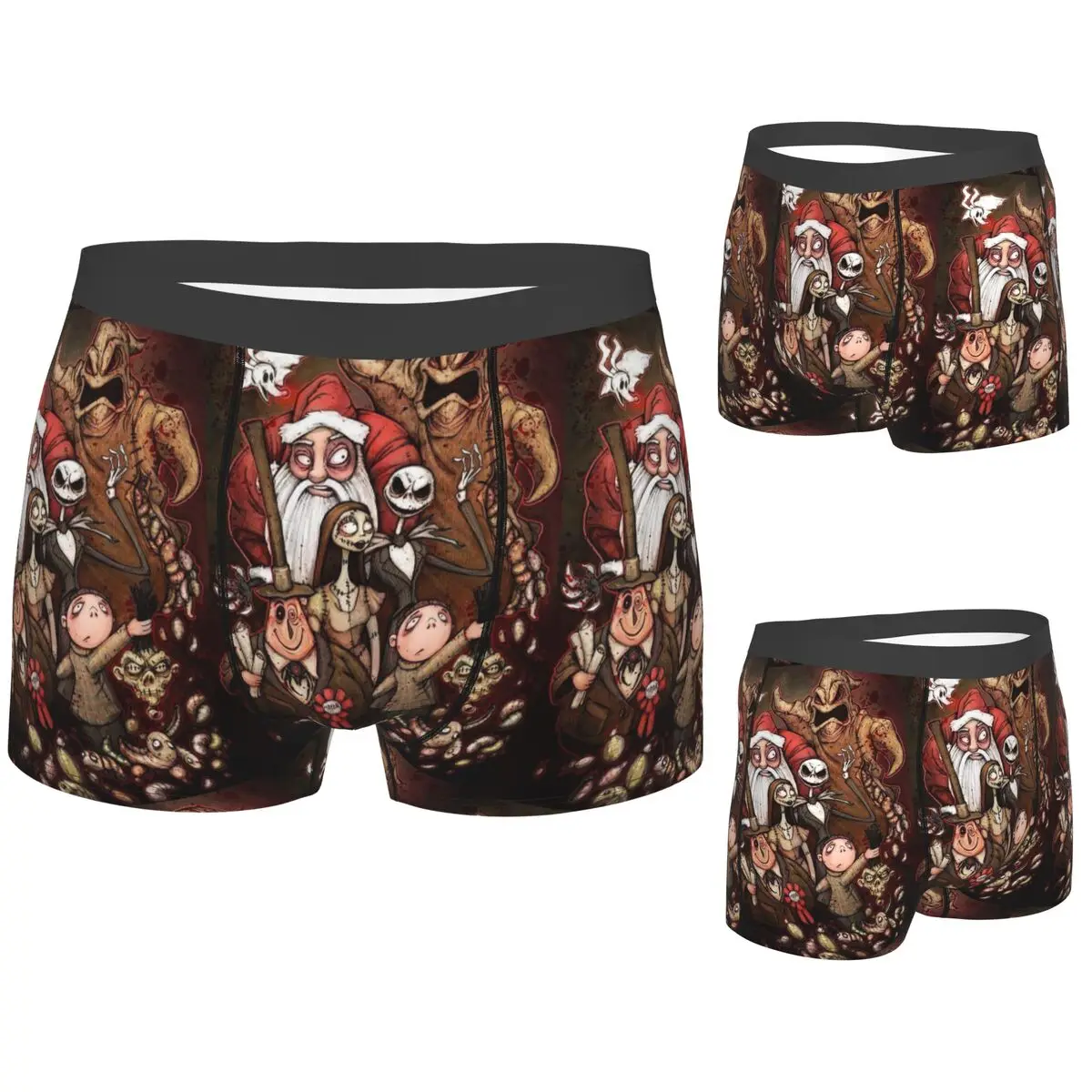 

Boxer Underpants Shorts Nightmare Before Christmas Cartoon Panties Men Breathable Underwear for Homme Man Boyfriend Gift