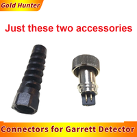 Waterproof Metal Detector Connector Small Metal Aviation Socket Aerial Male Connector for garrett metal detectors