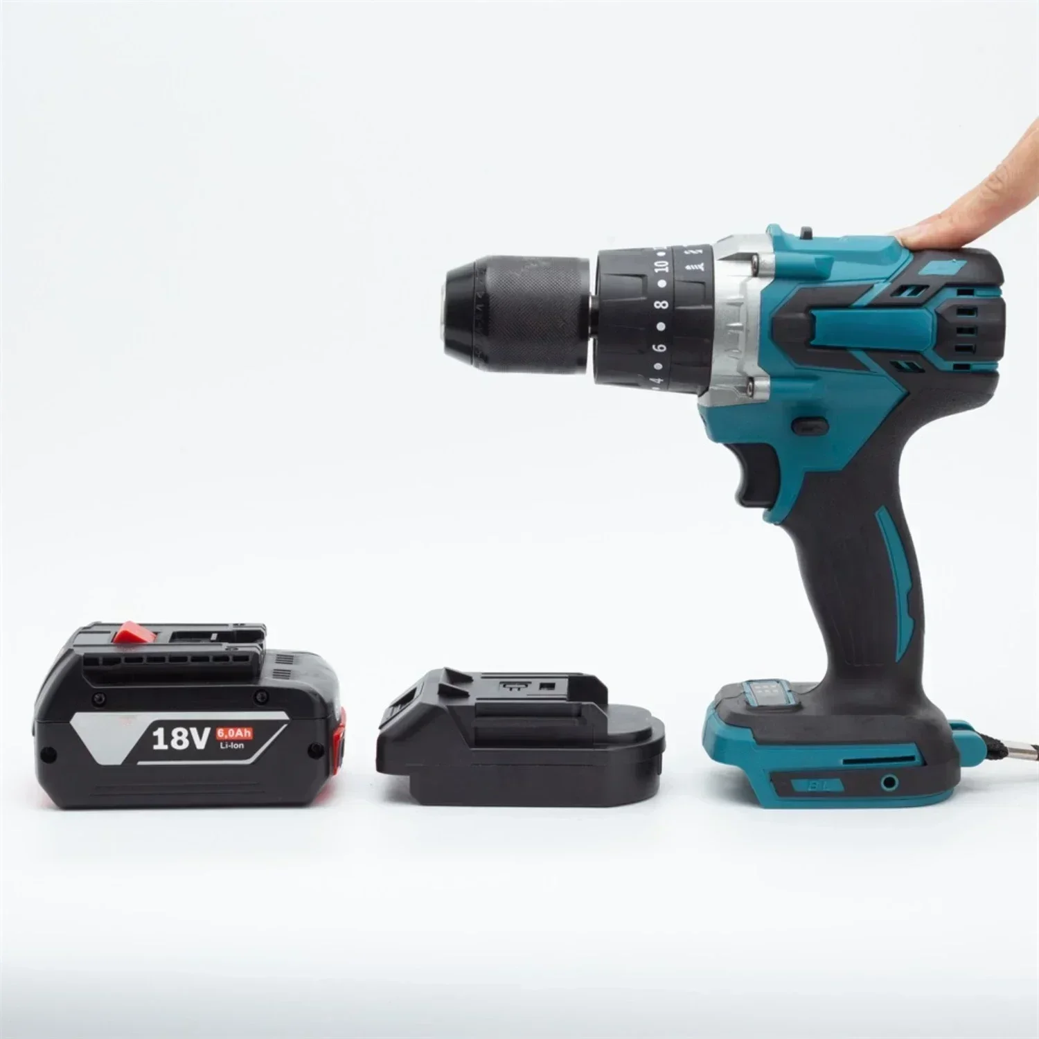 

Battery Converter Adapter For Bosch 18V Lithium Convert To Makita 18V Li-ion Cordless Portable Power Tool Accessorie(No Battery)