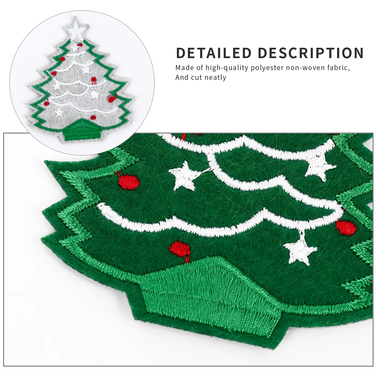 

20pcs Embroidered Patch Christmas Applique Polyester Non-Woven Iron On Patches For Clothing Kids Women Fashion Accessory