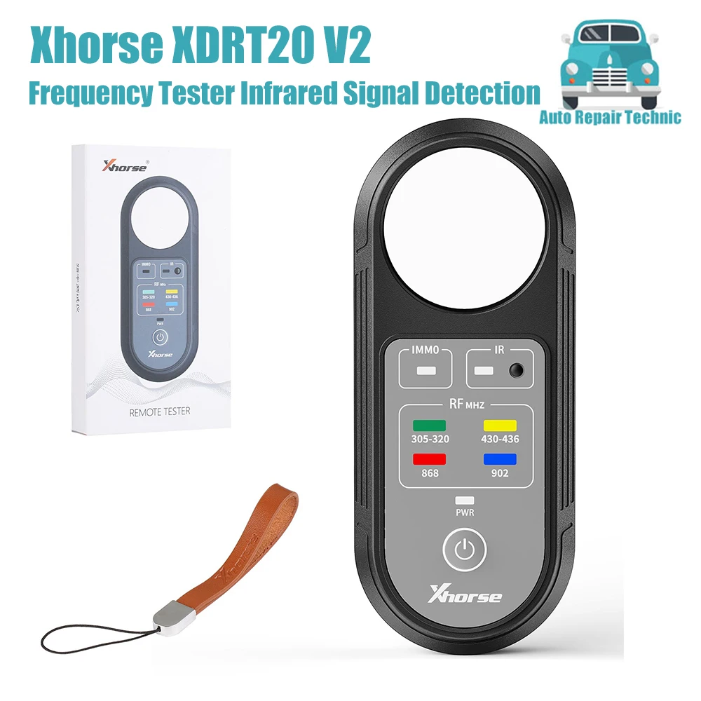 

Xhorse XDRT20 V2 Frequency Tester Infrared Signal Detection for 315Mhz 433Mhz 868Mhz 902Mhz