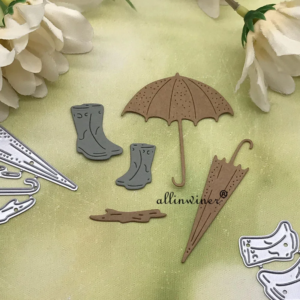 Umbrella rain shoes Metal Cutting Dies Stencils For DIY Scrapbooking Decorative Embossing Handcraft Die Cutting Template