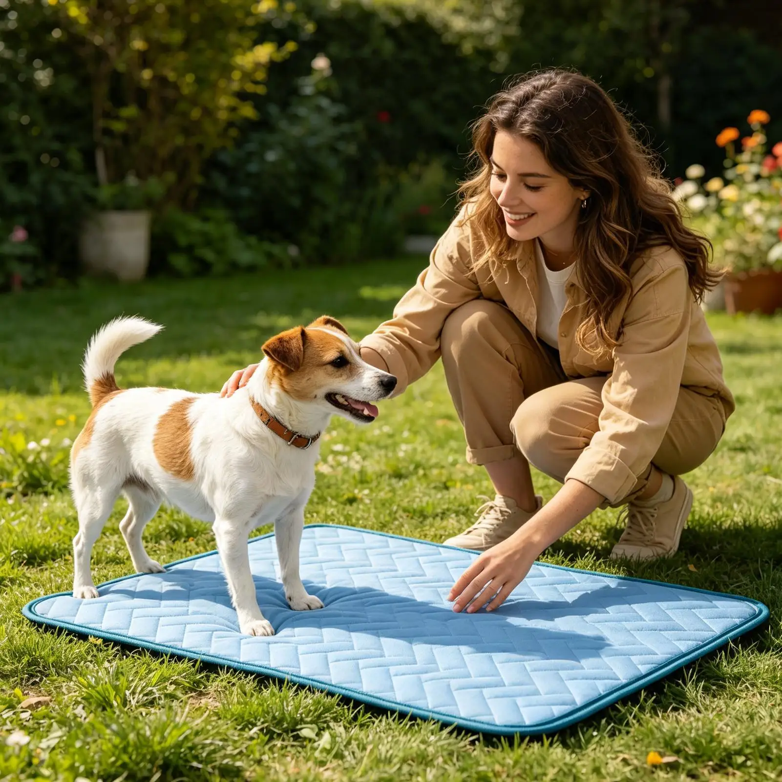 Cooling Mat for Dogs Pet Kennel Cold Pad Puppy Heat Absorption Mat for Outdoor Indoor Backyard Balcony Home Living Room Bedroom