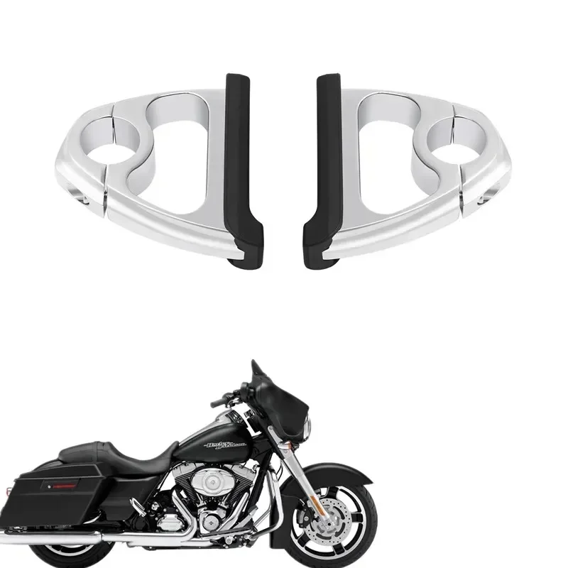 

For Harley Touring Road Street Glide Accesorios moto 1.25" Engine Guard Crash Bar Highway Foot Pegs