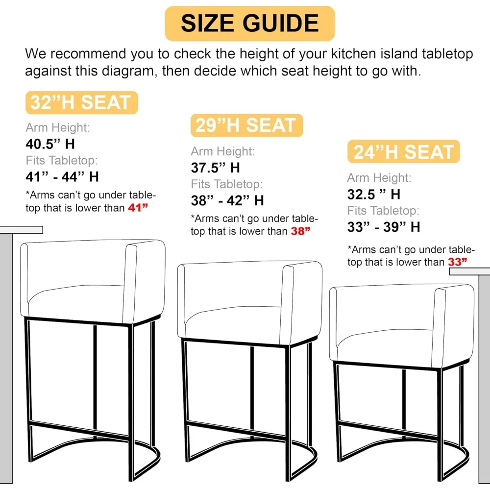 Ensemble de 3 modules de piste de bar en lin crème contemporain, comptoir en tissu texturé de 24 po, recommandé pour les tabourets de bar Counter Island