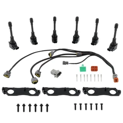 Ignition Coil Conversion Harness Kit for Aristo Supra Soarer 1JZGTE /  2JZGTE + VVTi to Skyline R35 GTR VR38DETT